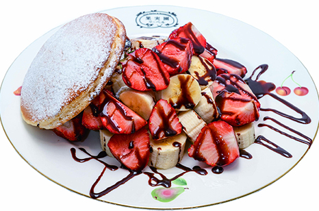 いちごチョコバナナパンケーキ